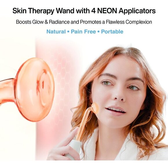 NuDerma ATP 5 Pc Clinical Skin Therapy Wand - Portable Skin Therapy Machine - Picture 3 of 6